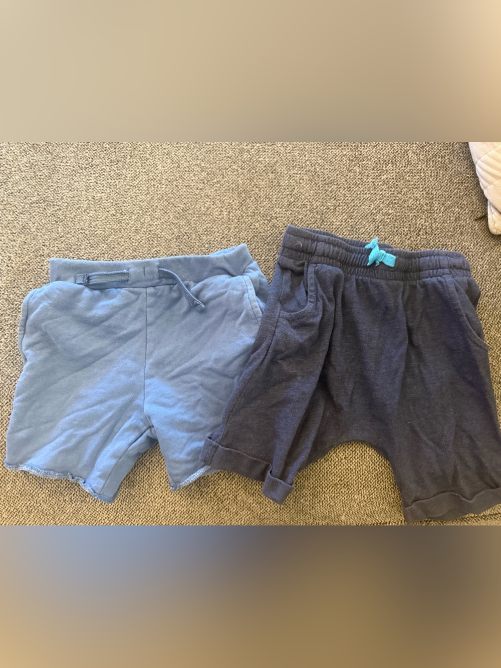 dip Kids Knit Shorts Duo - Light Blue & Navy